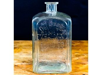 LARGE DURFEE EMBALMING FLUID GLASS BOTTLE