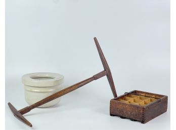 CARVED KNITTY KNOTTY, MINERAL FEEDER & EGG TRAY