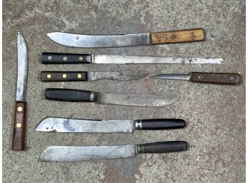 MISC GROUPING WOOD HANDLED SPECIALTY KNIVES