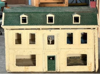 LARGE (6) ROOM VINTAGE DOLLHOUSE