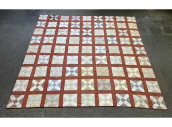 HANDMADE SQUARE PATCHWORK QUILT