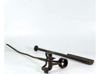HAND WROUGHT BRANDING IRON & CHISEL