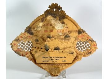 EMBOSSED NEWPORT FRUIT & CONFECTIONERY CO ADVERT