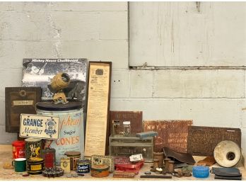 TABLE LOT OF MISCELLANIA & CURIOSITIES