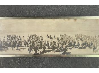 YARD LONG PHOTOGRAPH OF WWI CAVALRY IN DESERT