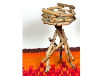 ADIRONDACK STYLE PLANT STAND