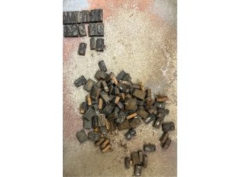 COLLECTION OF LETTERPRESS PRINTERS BLOCKS