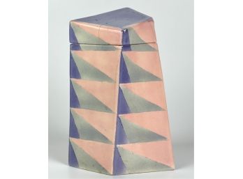 SIGNED MODERNISM COVERED JAR