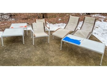 (7) PIECE SET MID-CENTURY MODERN KNOLL PATIO SET