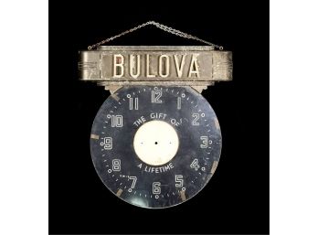 ART DECO BULOVA LIGHT UP DISPLAY SIGN