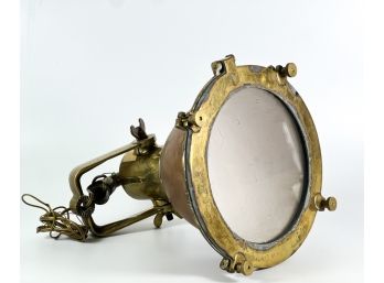 VINTAGE COPPER & BRASS SHIP'S LIGHT