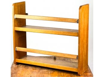 VINTAGE WALL MOUNTED YACHT SHELF