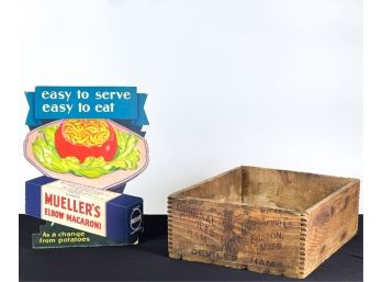 MUELLER'S MACARONI & UNDERWOOD DEVILED HAM ADVERTS