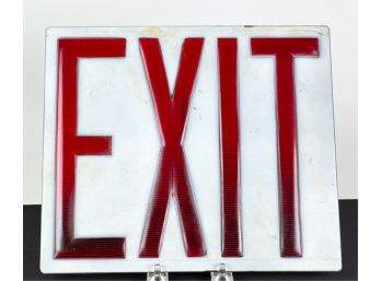 GRUBER BROS OF BROOKLYN PORCELAIN EXIT SIGN