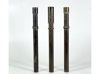 (3) WWII BRONZE M18 ANTI TANK TELESCOPES