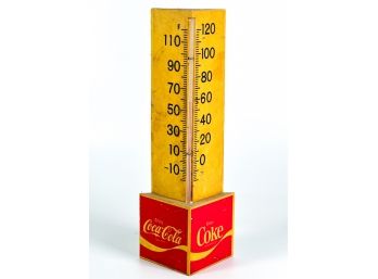 VINTAGE COCA COLA THERMOMETER ADVERT