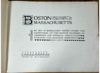 1897 CHAMBER OF COMMERCE BOSTON PICTURE BOOK
