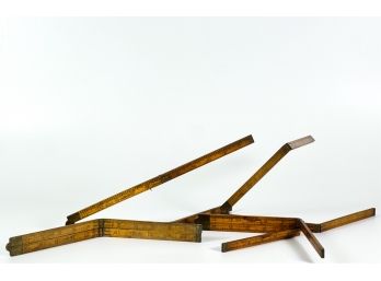 GROUP (4) STANLEY NO. 61 FOLDING RULES