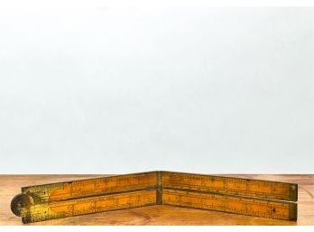 S.A. JONES  HARTFORD CT BOX WOOD FOLDING RULE