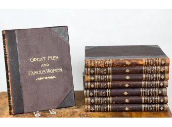 (8) VOLUME SET 1894 'GREAT MEN & FAMOUS WOMEN'