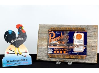 WEATHER BIRD & POWERLUBE AUTOMOTIVE ADVERTS