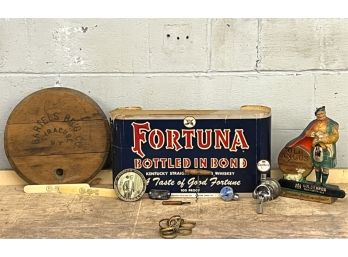MISC COLLECTION OF ALCOHOL RELATED WARES