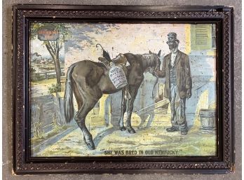 GREEN RIVER WHISKEY TIN ADVERTISING SIGN