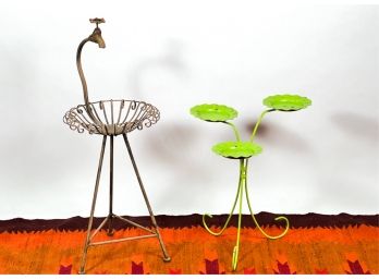 (2) UNIQUE PLANT STANDS
