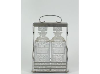 MID CENTURY SCOTCH & RYE DECANTERS