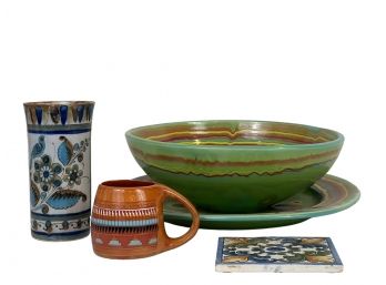 GROUPING of GLAZED CERAMICS