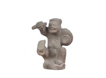 ASIAN EARTHENWARE FIGURINE (20th c)