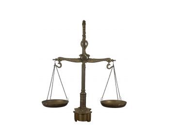 LIBRASSCO FIGURAL BRASS BALANCE SCALES
