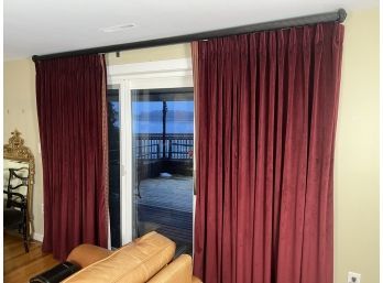 BURGANDY VELVET BLACKOUT DRAPES