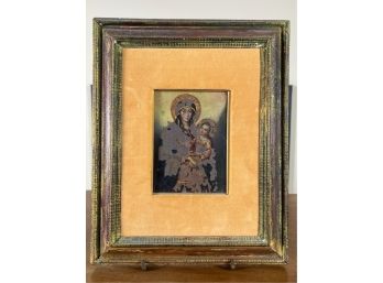 'MADONNA and CHILD' OIL ON BOARD