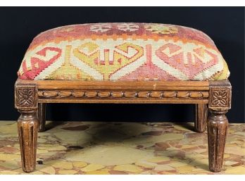 LOUIS XVI STYLE CARVED FOOTSTOOL
