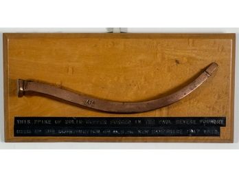 PAUL REVERE FOUNDRY COPPER SPIKE from USS NH