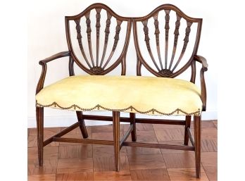 H. SACK & SONS MAHOGANY ELLIOT SETTEE