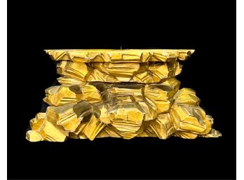 GILT CARVED HANGING WALL SHELF