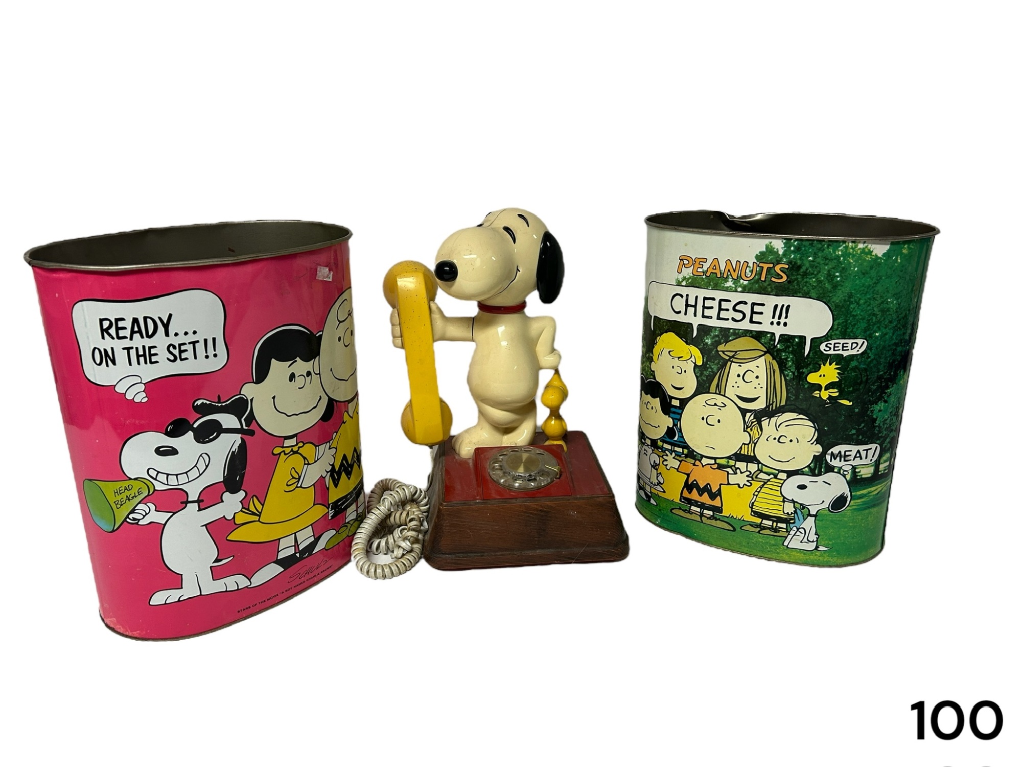 Ancien Real Snoopy Téléphone - Peanuts