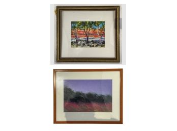 (2) MODERN ART WORKS