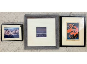 (3) FRAMED ART WORKS