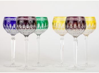 (6) WATERFORD CLARENDON HOCK WINE GLASSES