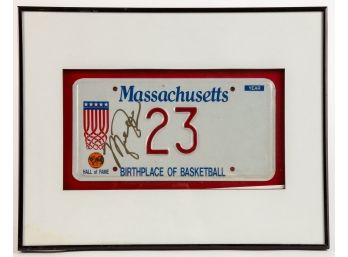 MICHAEL JORDAN SIGNED 23 LICENSE PLATE