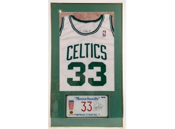 LARRY BIRD SIGNED 33 LICENSE PLATE MASSACHUSETTS