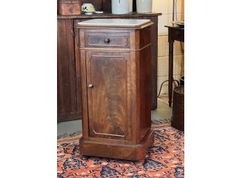 LATE 19th c UNUSUAL SIZE MARBLE TOP CABINET