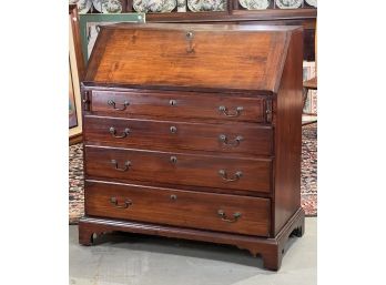 LATE 18th c PERIOD MAHOGANY SLANT FRONT DESK