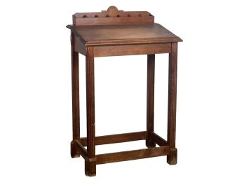 OLDER 20th c TALL COUNTERS DESK/LECTURN