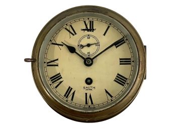 VINTAGE BRASS/BRONZE SMITH ASTRAL SHIPS CLOCK