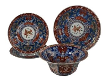 (4) ANTIQUES PCS of SIGNED ASIAN PORCELAIN
