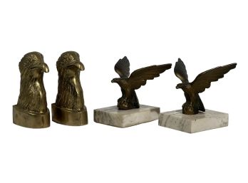 (2) PR EAGLE BOOKENDS